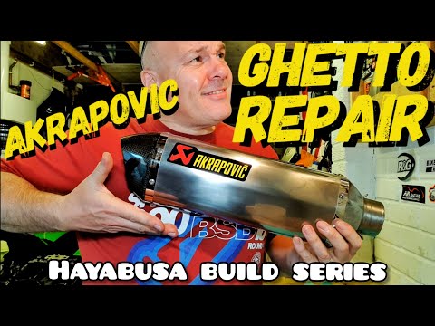 Akrapovic Ghetto Repair - Hayabusa Build Series