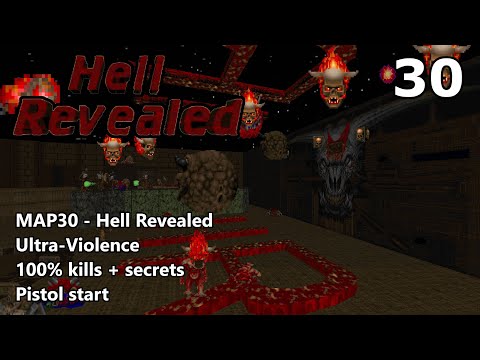 Doom II: Hell Revealed - MAP30 (Hell Revealed) - Ultra-Violence 100%