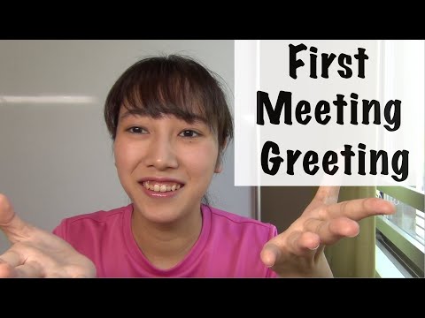 Japanese First Meeting Greeting - conversation lesson part 2