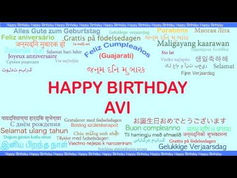 Avi   Languages Idiomas - Happy Birthday