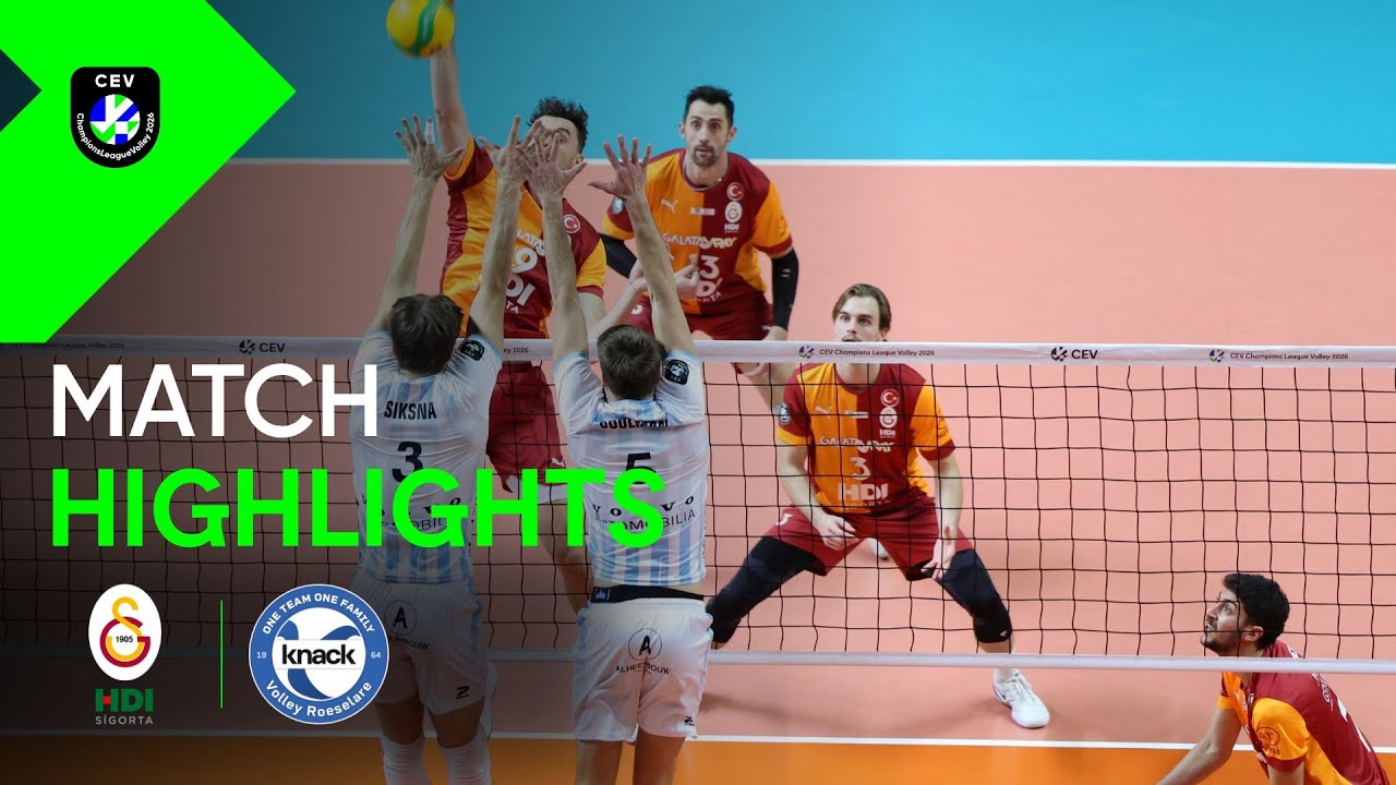 Highlights I Galatasaray ISTANBUL vs. Knack ROESELARE | CEV Champions League Volley 2026 | Men