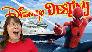 Boarding Disney Destiny - The NEW Marvel-Themed Cruise Ship!
