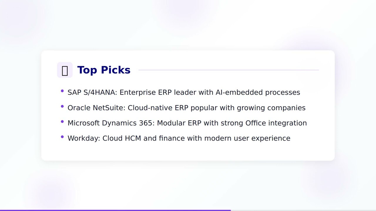 ERP Software Comparison
