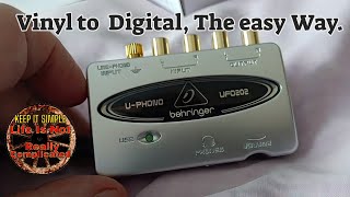 Video thumbnail for Behringer U-PHONO UFO202  UFO222  HOW TO  Setup and USE. by Gary Keep IT Simple