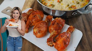 Meal on a Budget and Under 30 Minutes: MEXICAN STYLE BREADLESS FRIED CHICKEN & WHITE RICE