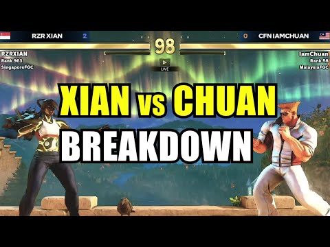 Xian (Seth) vs Chuan (Guile) Breakdown - Intel World Open Regional Finals SFV