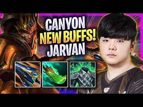 CANYON TRIES JARVAN WITH NEW BUFFS! - GEN Canyon Plays Jarvan JUNGLE vs Lee Sin! | Season 2024