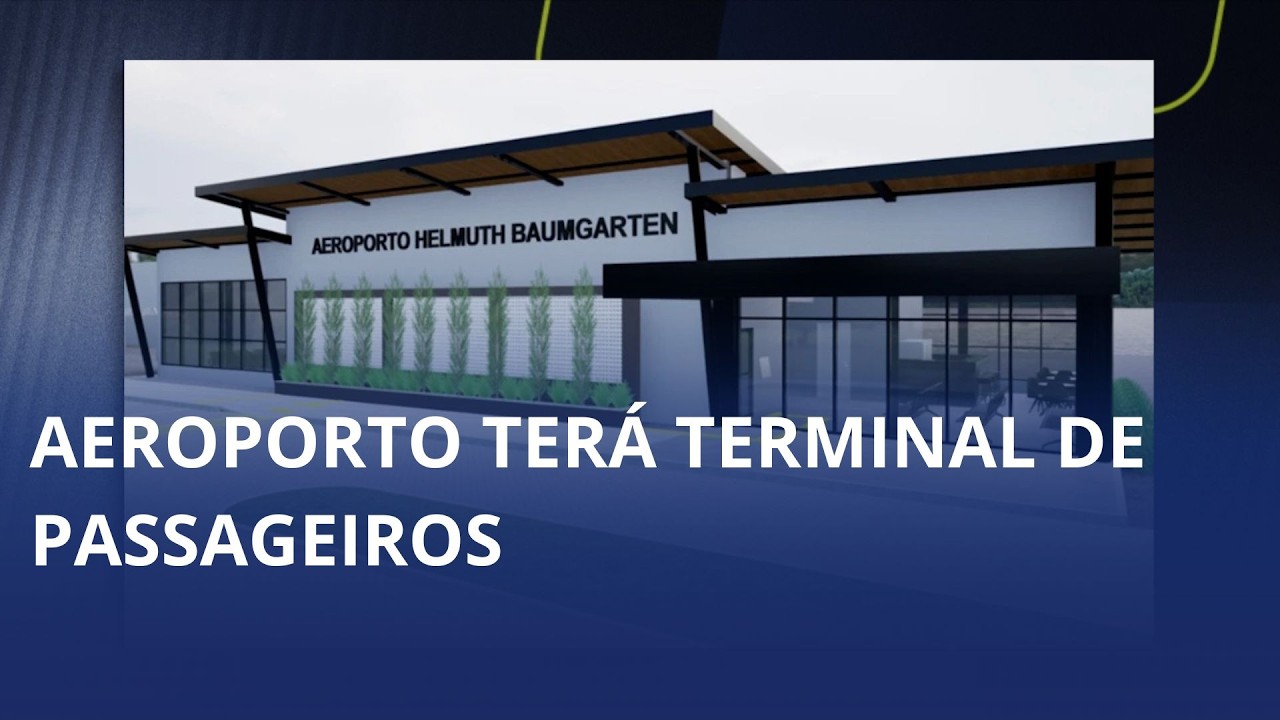 Projeto entregue. Aeroporto Helmuth Baumgarten terá novo terminal