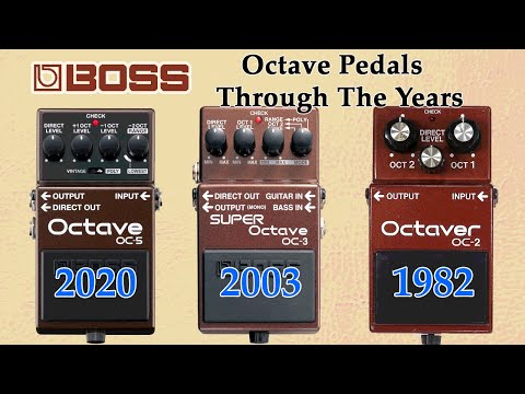 Boss Octave Pedals Through The Years (OC-2, OC-3, OC-5)