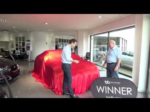 Winner Jim Kilday Collects his F-Type Jaguar!