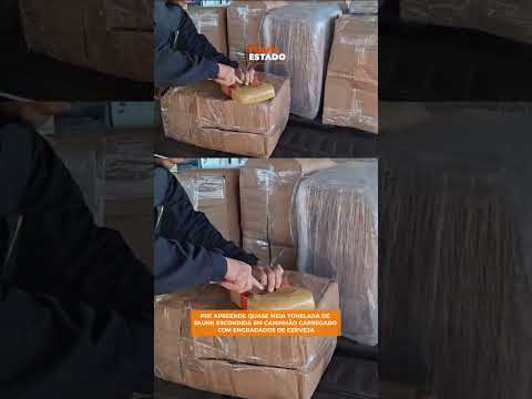 🚨 Quase meia tonelada de skunk foi apreendida pela PRF em Alto Garças.