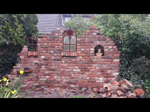 Gartenruine Mauer antik DIY