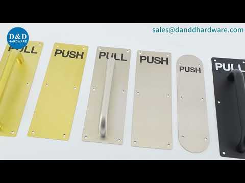 Door Hardware Fittings Stainless Steel Door Wall Mounted Type Fire Signature Pull Push Plate Sign Plate for Unisex Public Washroom