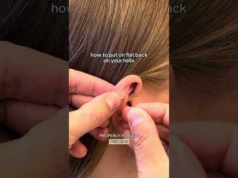 How to Put On a Flat-Back Helix Earring ✨