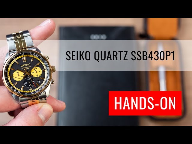 ساعة سيكو كرونوغراف كوارتز رجالية - SSB430P1