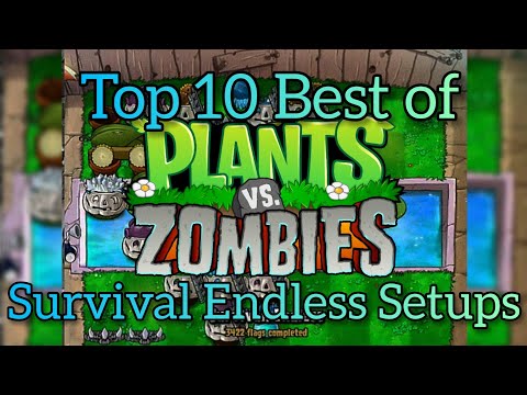 Top 10 Best of Survival Endless Setups | Plants Vs Zombies