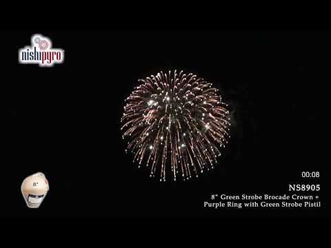 NS8905 - Green Strobe Brocade