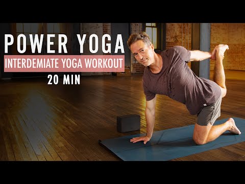 20 Min Intermediate Yoga Workout: Vigorous Power Yoga Flow