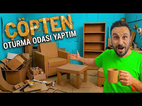 ÇÖPTEN OTURMA ODASI YAPTIM | BEDAVAYA