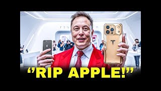 Elon Musk's NEW Phone Will DESTROY iPhone! #apple #tesla #tech #technology #elonmusk #teslaphone