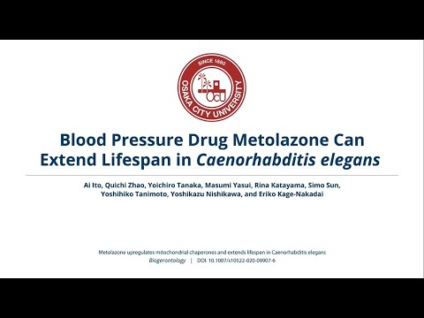 Blood Pressure Drug Metolazone Can Extend Lifespan in C. elegans