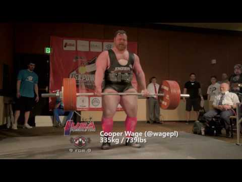 Nationals 2016: 739 lbs (335 kg) deadlift