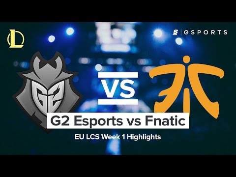 HIGHLIGHTS: G2 Esports vs. Fnatic (2017 EU LCS Spring)
