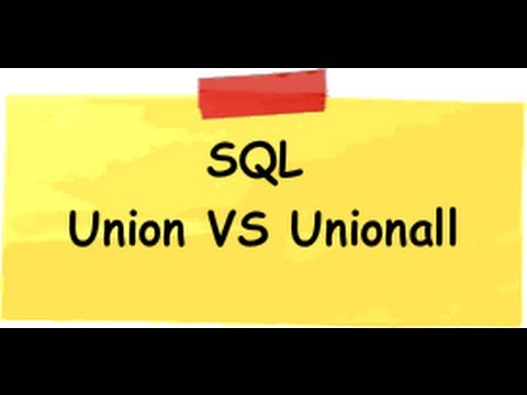 What is the difference between UNION and UNION All ( SQl server )