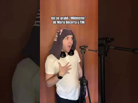 This is how “Miénteme” by María Becerra and TINI was filmed 💋 #youtubeshorts #shorts