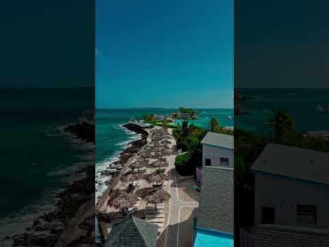 AMAZING Aerial View Of Breathtaking Pearl Island Bahamas