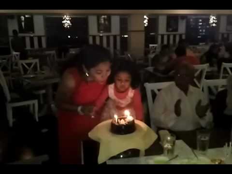 Cake cutting Ipsita birthday