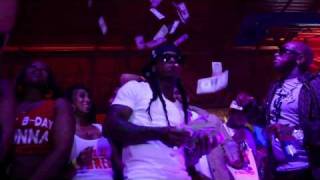 Birdman & Lil Wayne Make It Rain And Celebrate Baby's Birthday Bash At King Of Diamonds Strip Club!