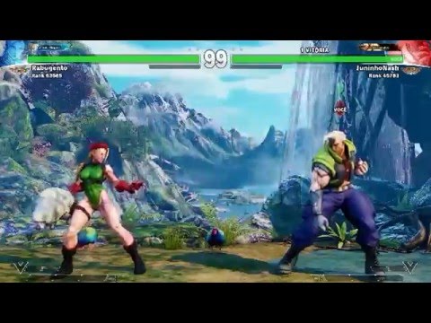 SFV Online Ranked Match: Rabugento (Cammy) vs JuninhoNash (Nash)