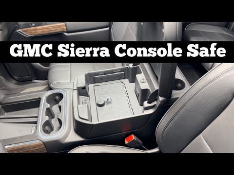 2019 - 2022 GMC Sierra Center Console Safe Installation - Truck Console Lockbox