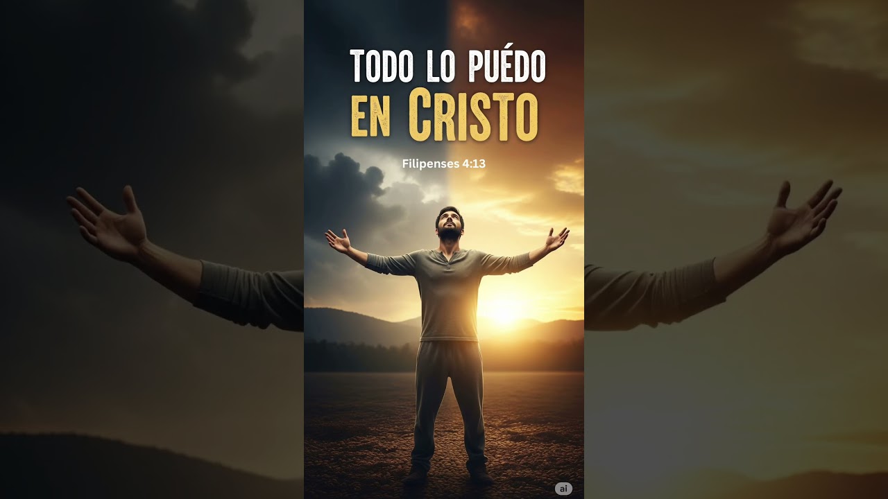 Filipenses 4:13 - Todo lo puedo en Cristo que me fortalece ✝️💪 #VersículoDelDía #filipenses413