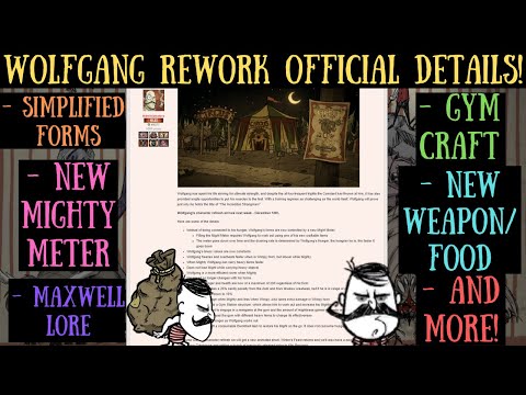 The Wolfgang Rework Is Officially Out NEXT WEEK! Official Details Here! - Don't Starve Together