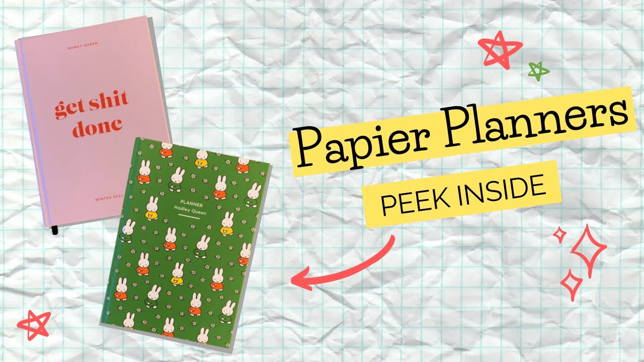 Get Organized with PAPIER PLANNERS | Undated & Customizable