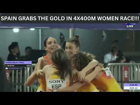 SPAIN GRABS THE GOLD IN 4X400M WOMEN RACE!!!
