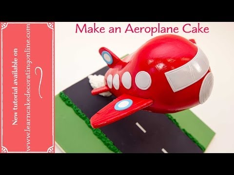 How To Make an Aeroplane Cake with Learn Cake Decorating Online