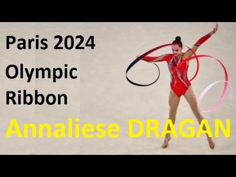 Annaliese DRAGAN ROU Paris Ribbon 2024 Olympic Qualification 25.540 (23) #olimpics #parisolympics