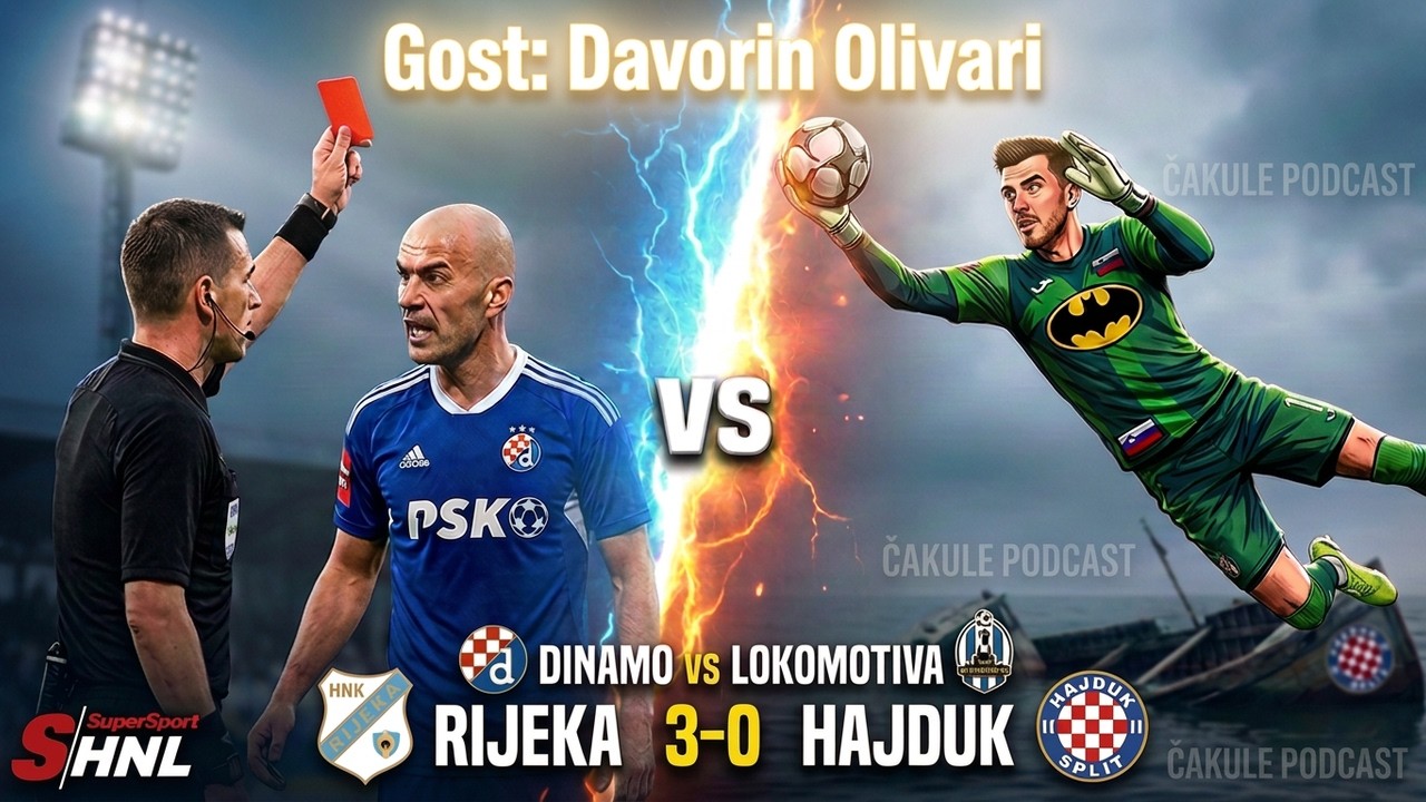 Rijeka potopila Hajduk ! Neumorni Beljo! HNL Suci ? Gost :DAVORIN OLIVARI !