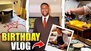 BIRTHDAY VLOG IN LONDON 🎂🥳 | Surprise Hotel, Shopping & Omakase Private Dinner.. 🍣