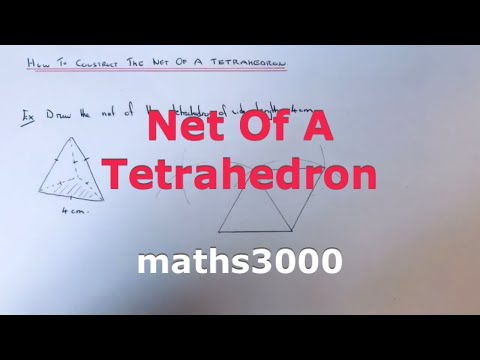 How To Construct A Net Of A Regular Tetrahedron With A Compass And Ruler