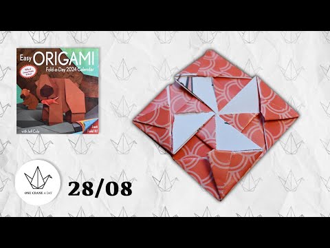 28/08 - Modular Square - Easy ORIGAMI Calendar 2024