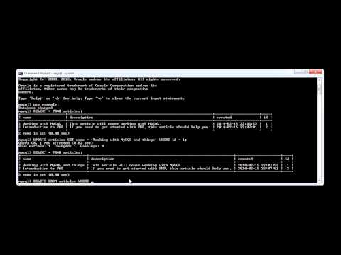 MySQL Deleting Records