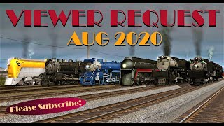 [Viewer request Aug 2020] C&amp;O L-1, CNJ Blue Comet, N&amp;W Class J, UP Challenger 3985, Big Boy 4014   +