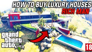 How To Buy Luxurious Houses And Apartments In GTA-5 Story Mode🔥|Bought Property in GTAV Offline MOD💦