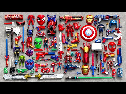 Looking for Different Model Spider Man Action Series Guns  Equipment, Infinity Stone, Thor Mjollnir
