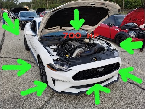 2018 ford mustang GT runs 10s in 1/4 mile with vortech supercharger no other mods
