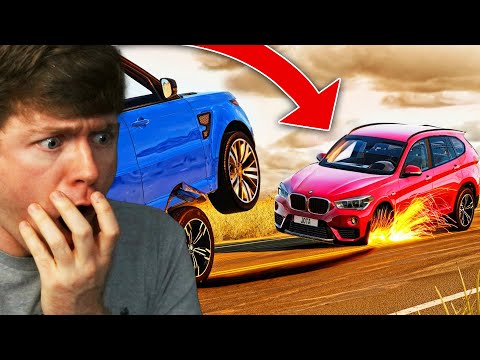 Reacting to CRAZY CAR CRASHES in BEAMNG DRIVE!